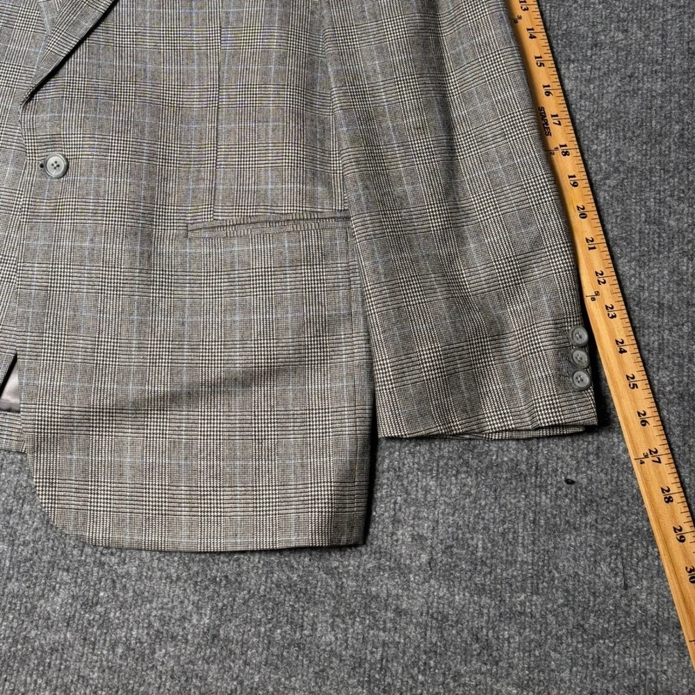 Billfox Rare Fibres London Men's Glen Plaid Suit 38R 36x30‎ Prince of Wales